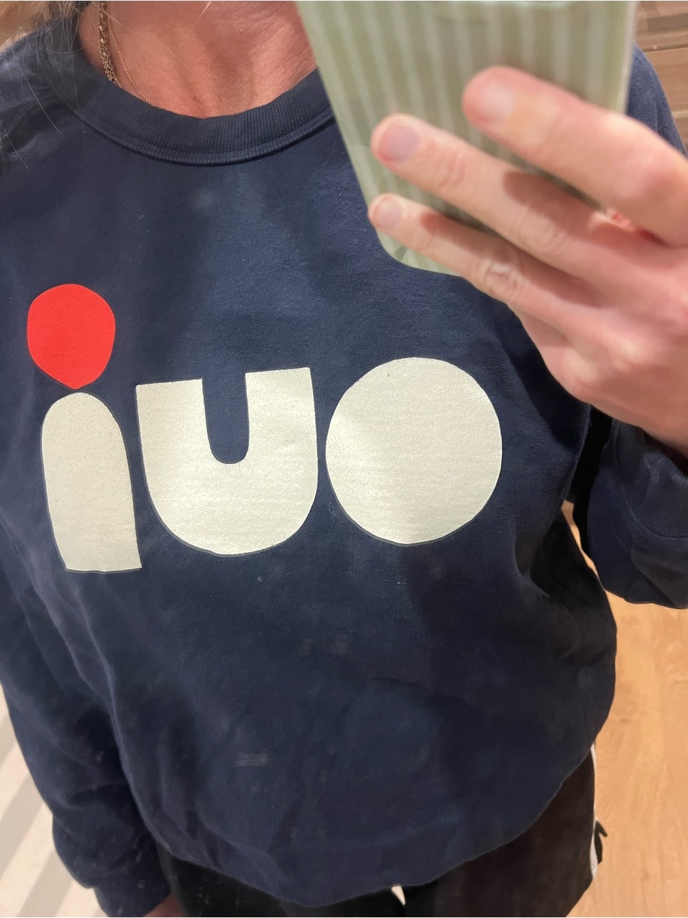 Clare V Navy “Oui” sweatshirt